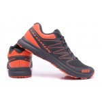 Salomon S-LAB Sense Speed Trail Running Shoes In Gray Orange