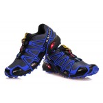 Men's Salomon Speedcross 3 CS Trail Running Shoes In Blue Grey