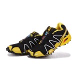 Men's Salomon Speedcross 3 CS Trail Running Shoes In Yellow Black