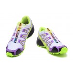 Women's Salomon Speedcross 3 CS Trail Running Shoes In Grey Purple