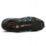 Men's Salomon Speedcross 4 Trail Running Shoes In Black Blue