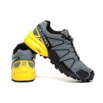 Salomon Speedcross 4 Trail Running Shoes Grey Black For Men