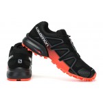 Salomon Speedcross 4 Trail Running Shoes Orange Black For Men