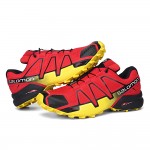 Men's Salomon Speedcross 4 Trail Running Shoes In Red Yellow