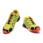 Men's Salomon Speedcross 4 Trail Running Shoes In Yellow Orange