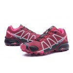 Women's Salomon Speedcross 4 Trail Running Shoes In Wine Black