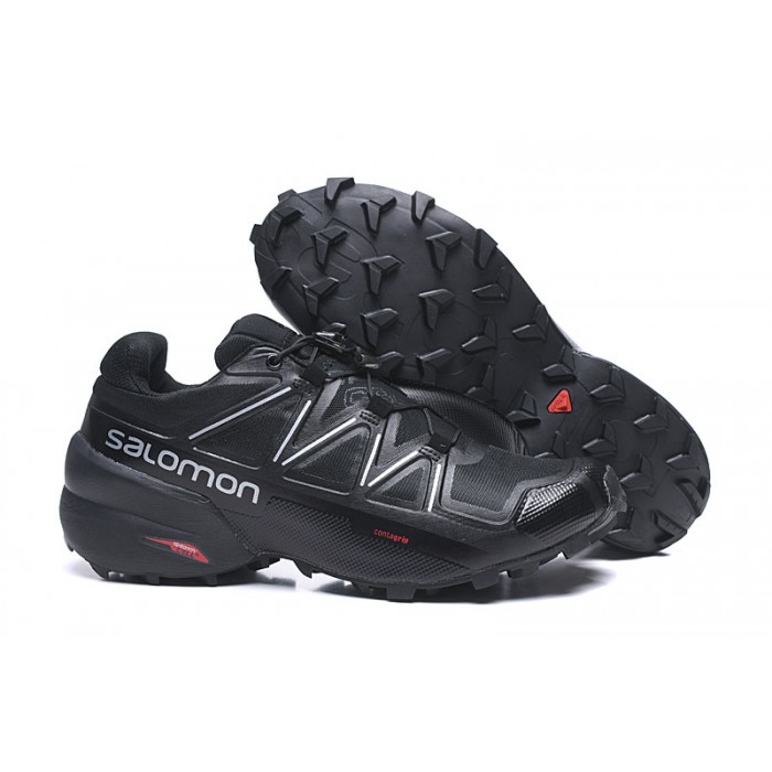 Salomon Speedcross 5 GTX Trail Running Shoes In Black Silver
