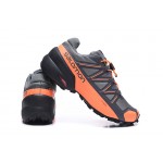 Salomon Speedcross 5 GTX Trail Running Shoes In Gray Orange