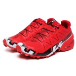 Salomon Speedcross 6 Trail Running Shoes Red White Black