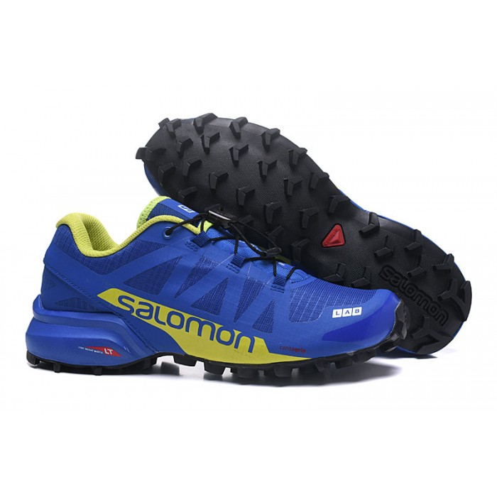 Men's Salomon Speedcross Pro 2 Trail Running Shoes In Blue Yellow
