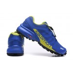 Men's Salomon Speedcross Pro 2 Trail Running Shoes In Blue Yellow