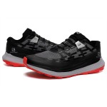 Salomon Ultra Glide Trail Running Shoes Black Gray Red For Men