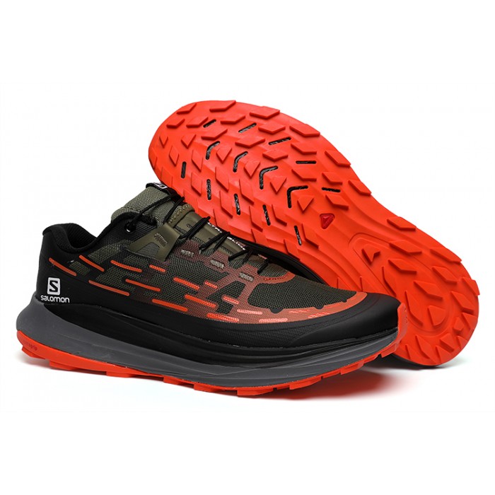 Salomon Ultra Glide Trail Running Shoes Black Red For Men
