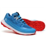 Salomon Ultra Glide Trail Running Shoes Blue White Red For Men