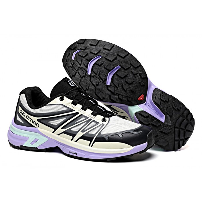 Salomon XT-Wings 2 Unisex Sportstyle Shoes Black Purple For Women